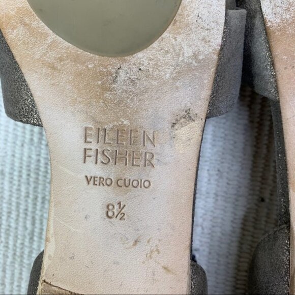 Eileen Fisher Fuller Suede D'orsay Twisted Flat - Picture 7 of 8
